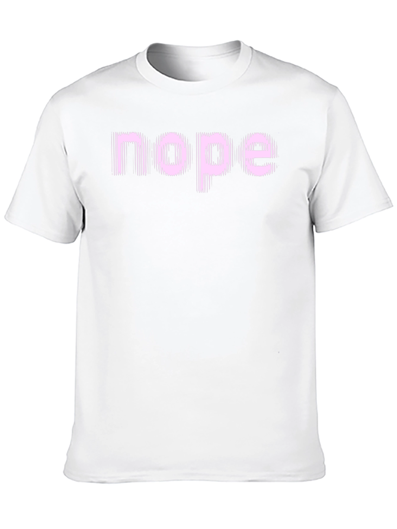 Camiseta Negra con Texto Nope Rosa