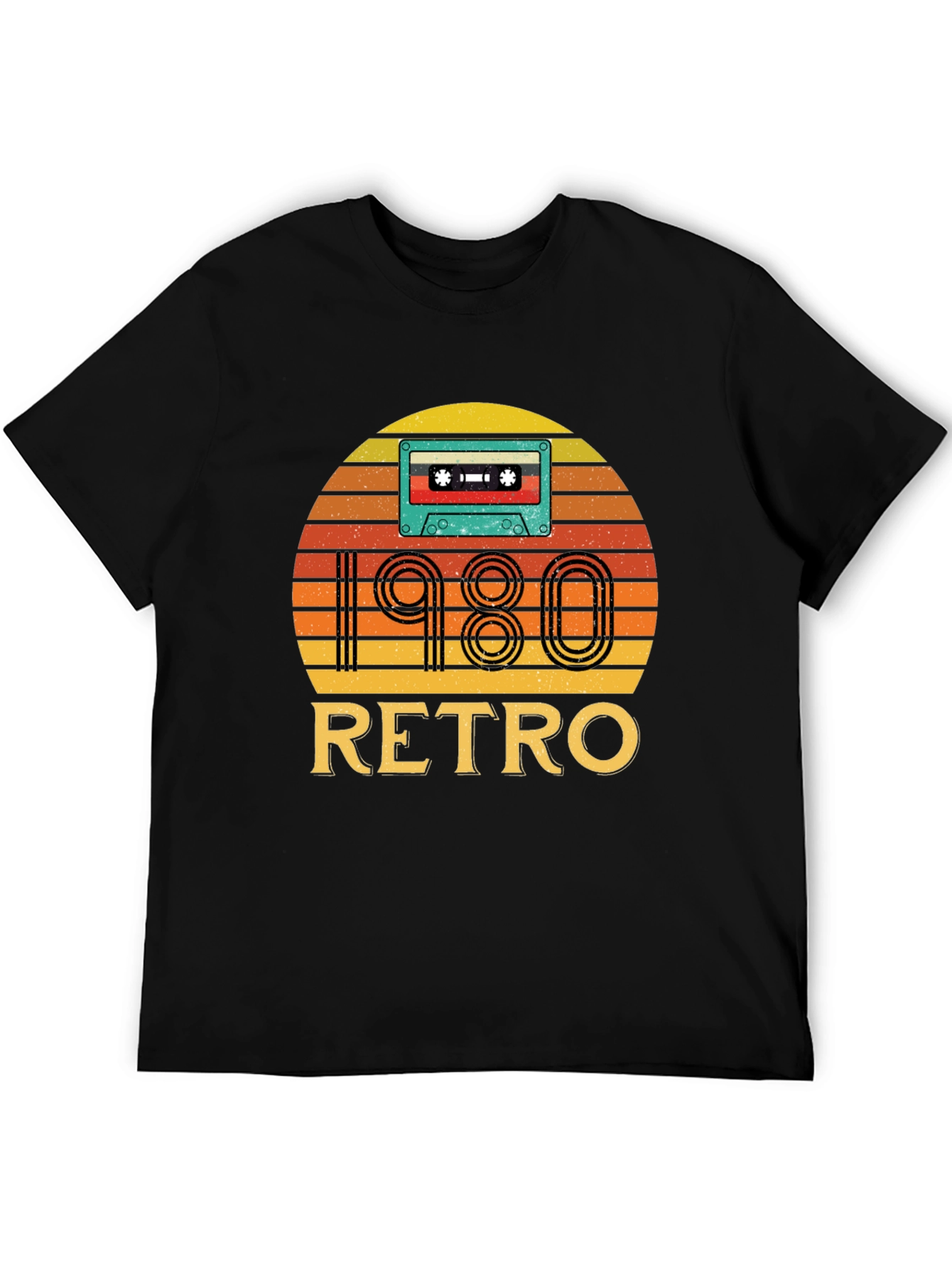 Camiseta Negra Retro 1980