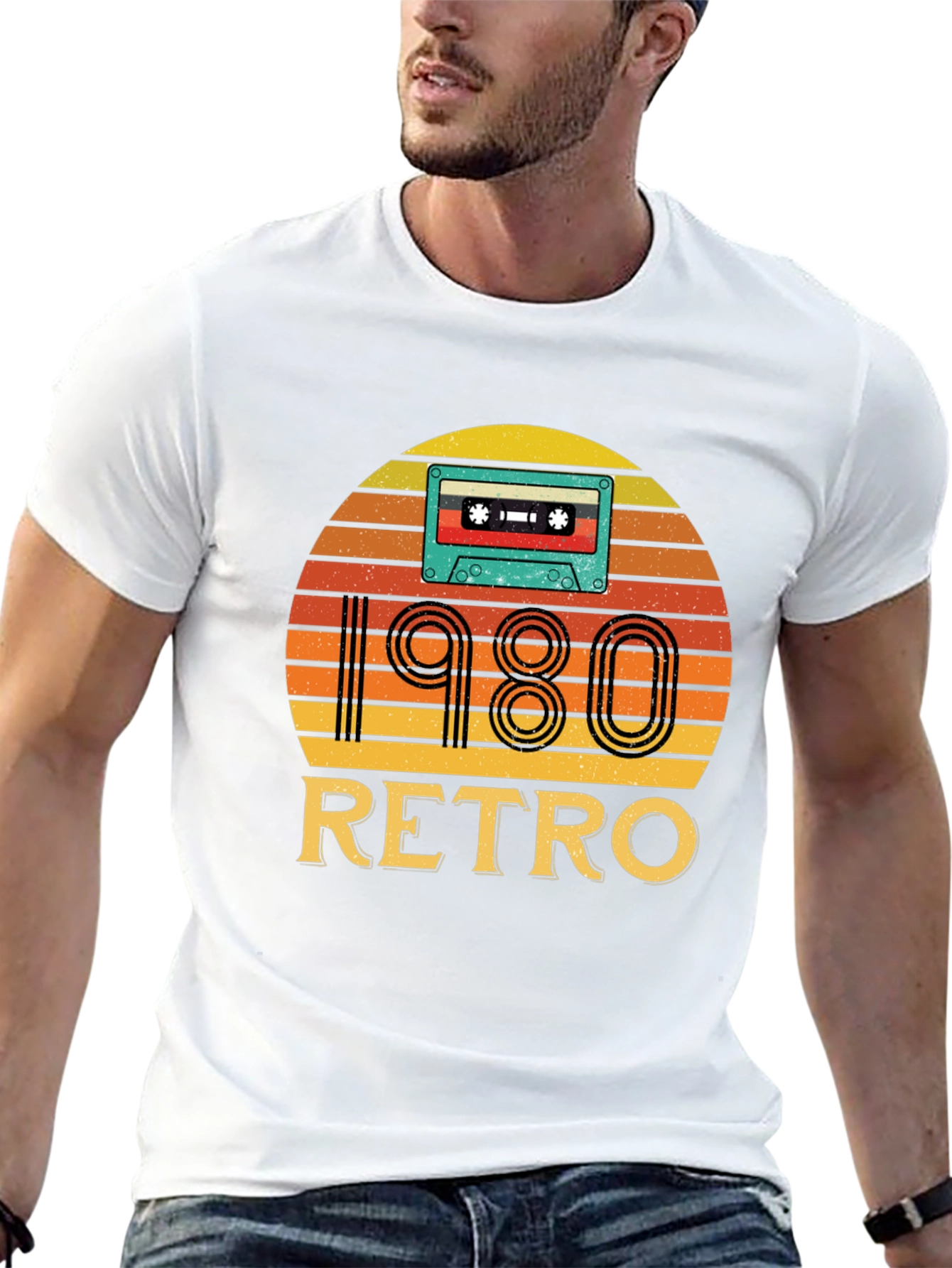 Camiseta Negra Retro 1980