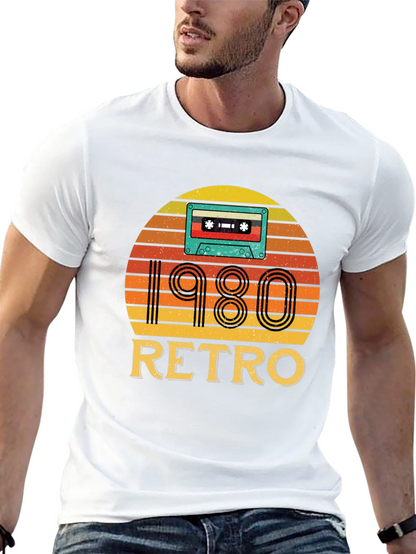 Camiseta Negra Retro 1980