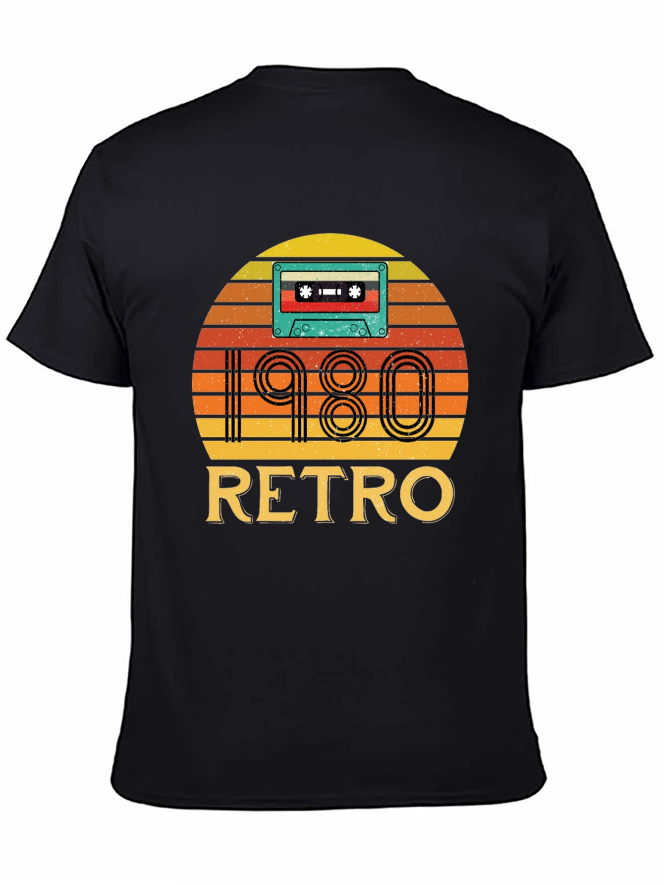 Camiseta Negra Retro 1980
