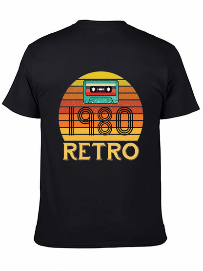 Camiseta Negra Retro 1980