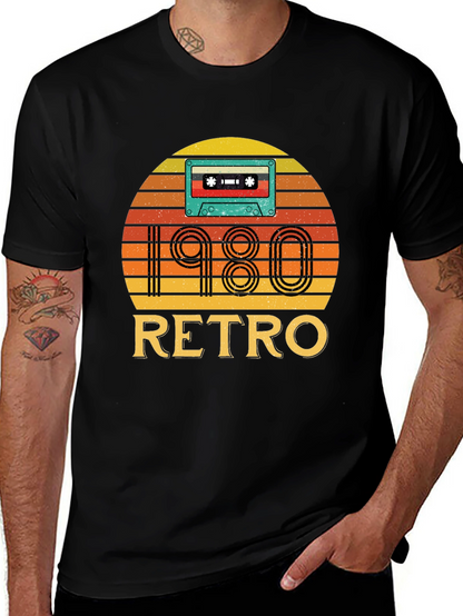 Camiseta Negra Retro 1980