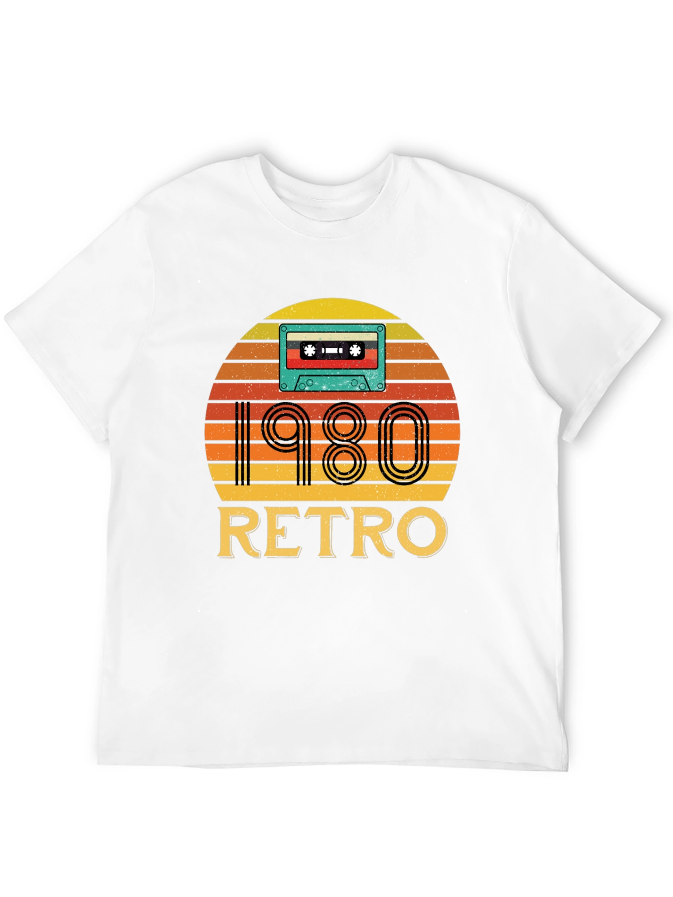 Camiseta Negra Retro 1980