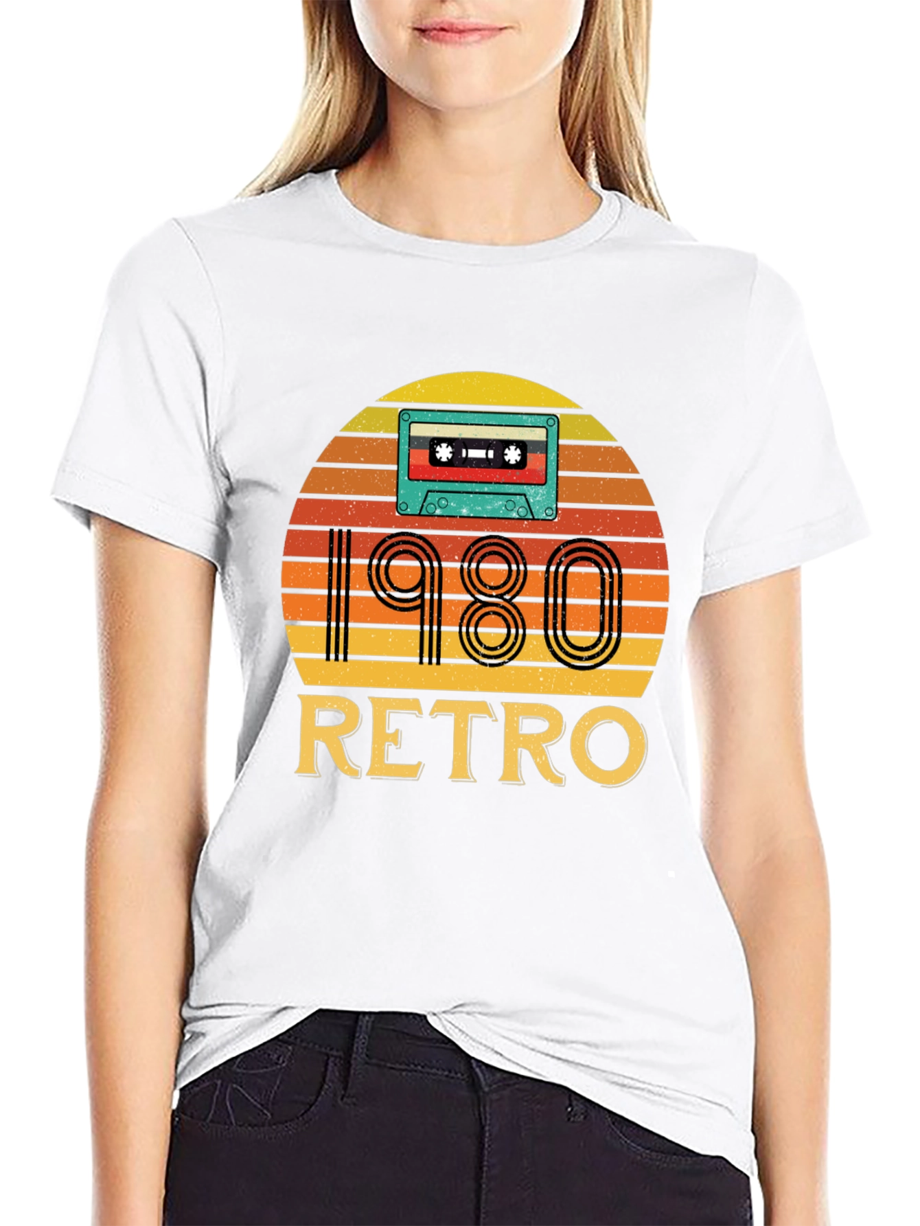 Camiseta Negra Retro 1980