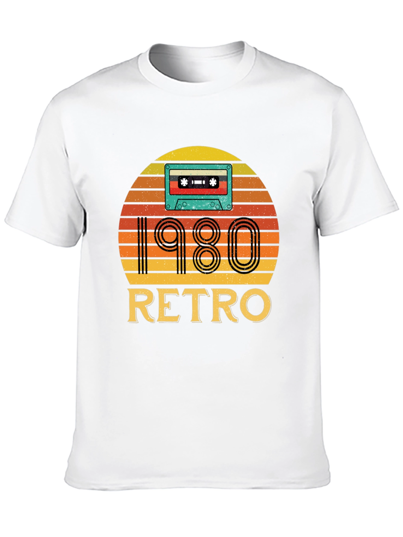 Camiseta Negra Retro 1980