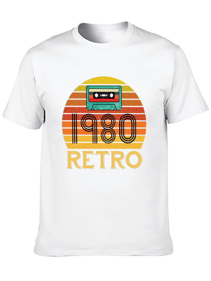 Camiseta Negra Retro 1980