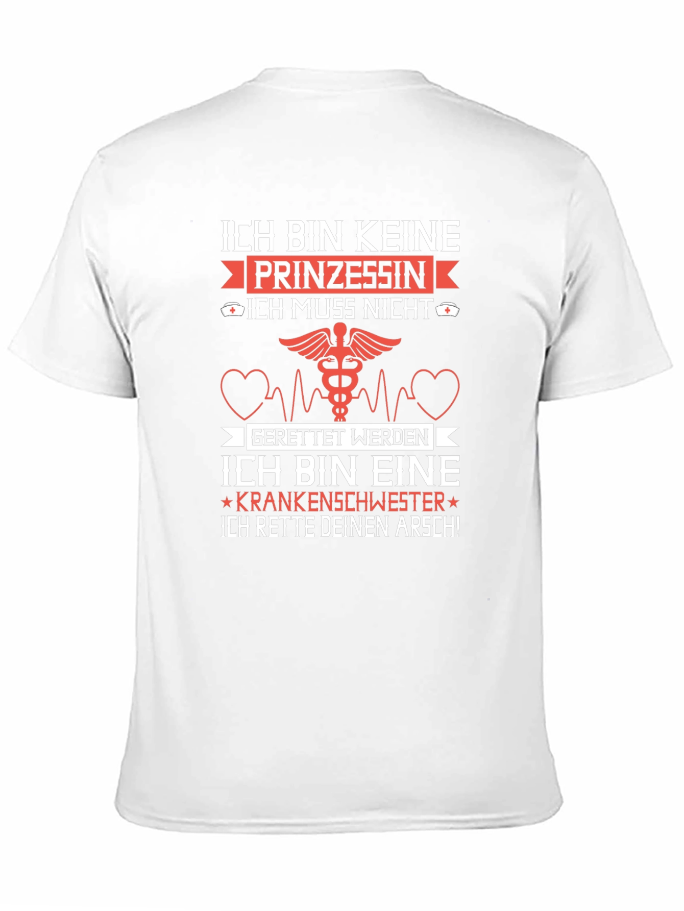 Camiseta Negra: No soy princesa soy enfermera