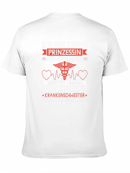 Camiseta Negra: No soy princesa soy enfermera