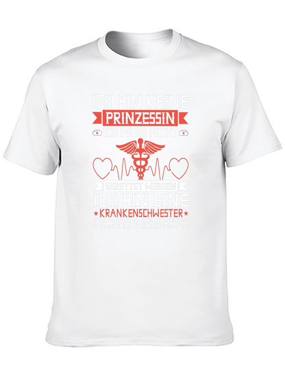 Camiseta Negra: No soy princesa soy enfermera