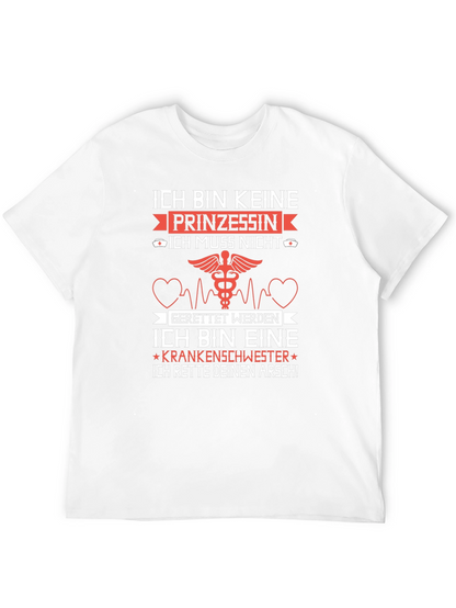 Camiseta Negra: No soy princesa soy enfermera