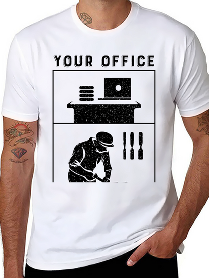 Camiseta Hombre Tu Oficina: Diseño Único para Profesionales