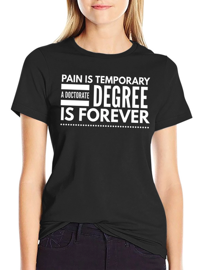 Camiseta Negra: Dolor Temporal Título Para Siempre