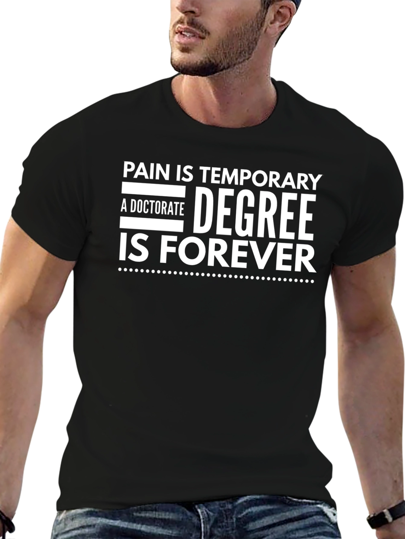 Camiseta Negra: Dolor Temporal Título Para Siempre