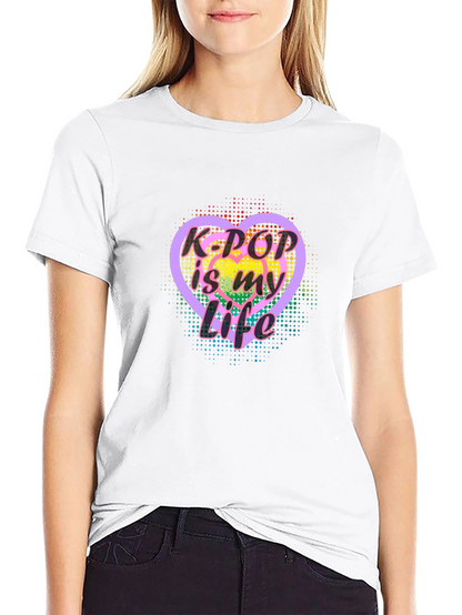 Camiseta Negra K-Pop Is My Life