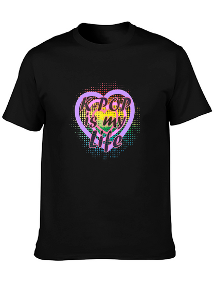 Camiseta Negra K-Pop Is My Life