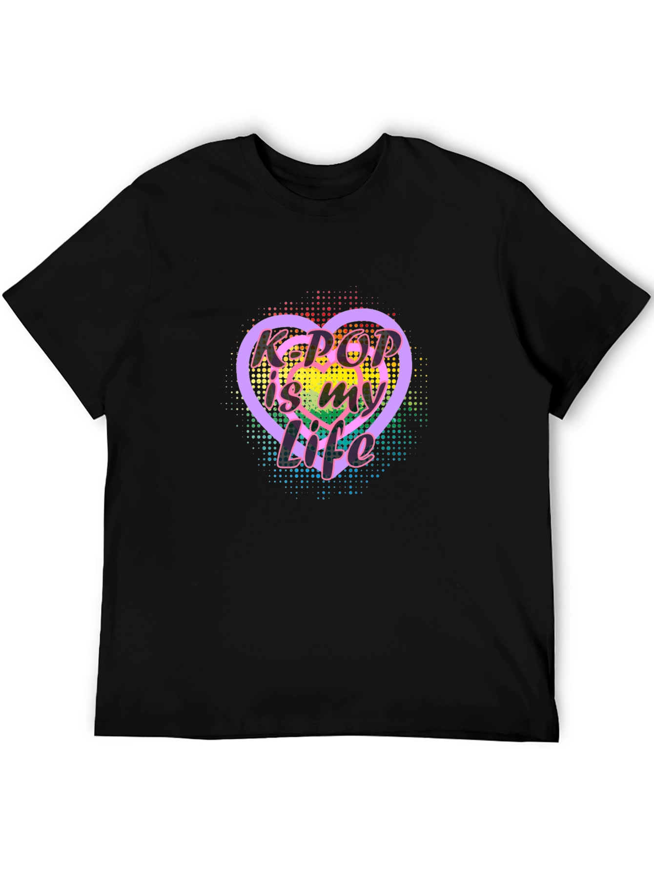 Camiseta Negra K-Pop Is My Life