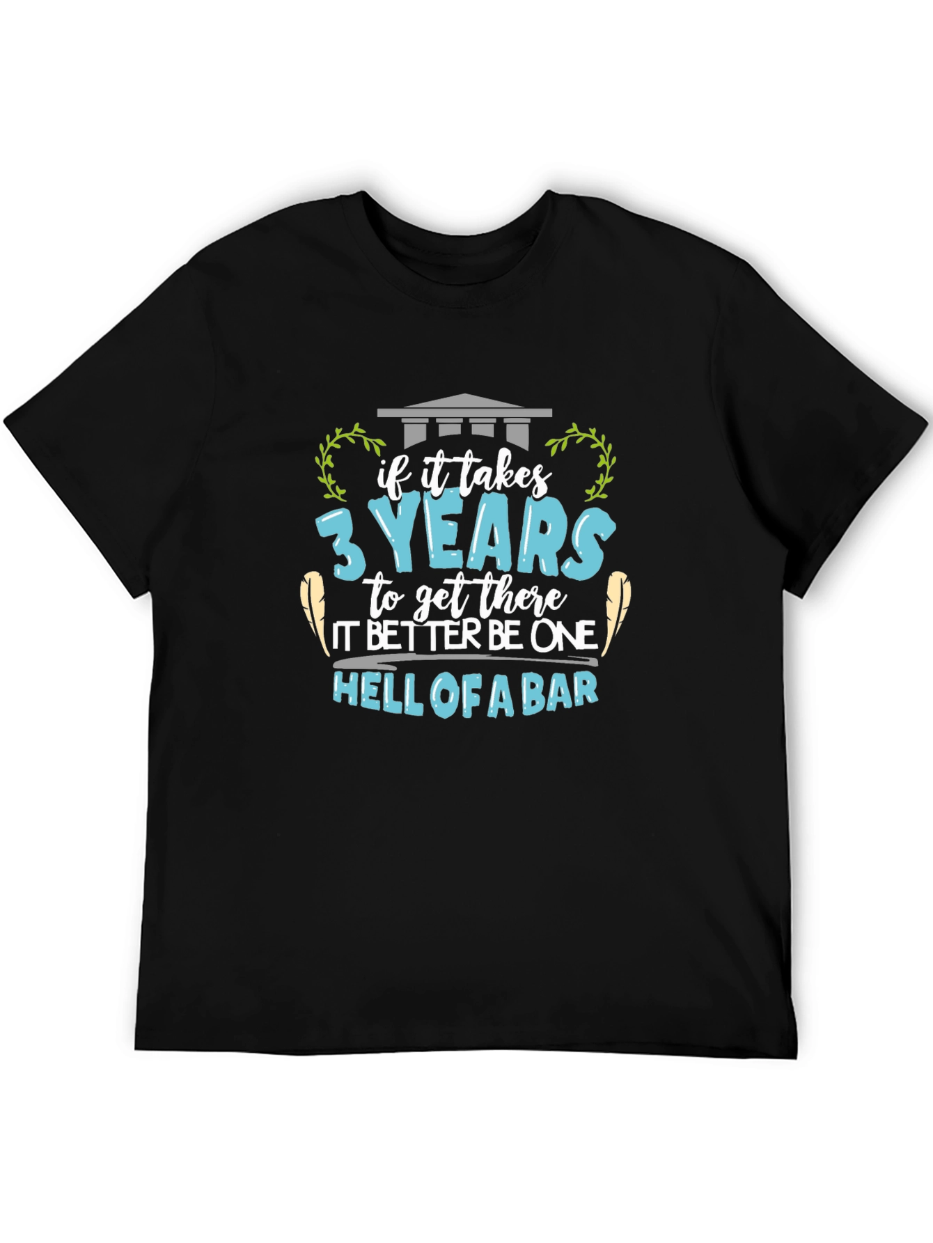 Camiseta Negra 3 Años Bar