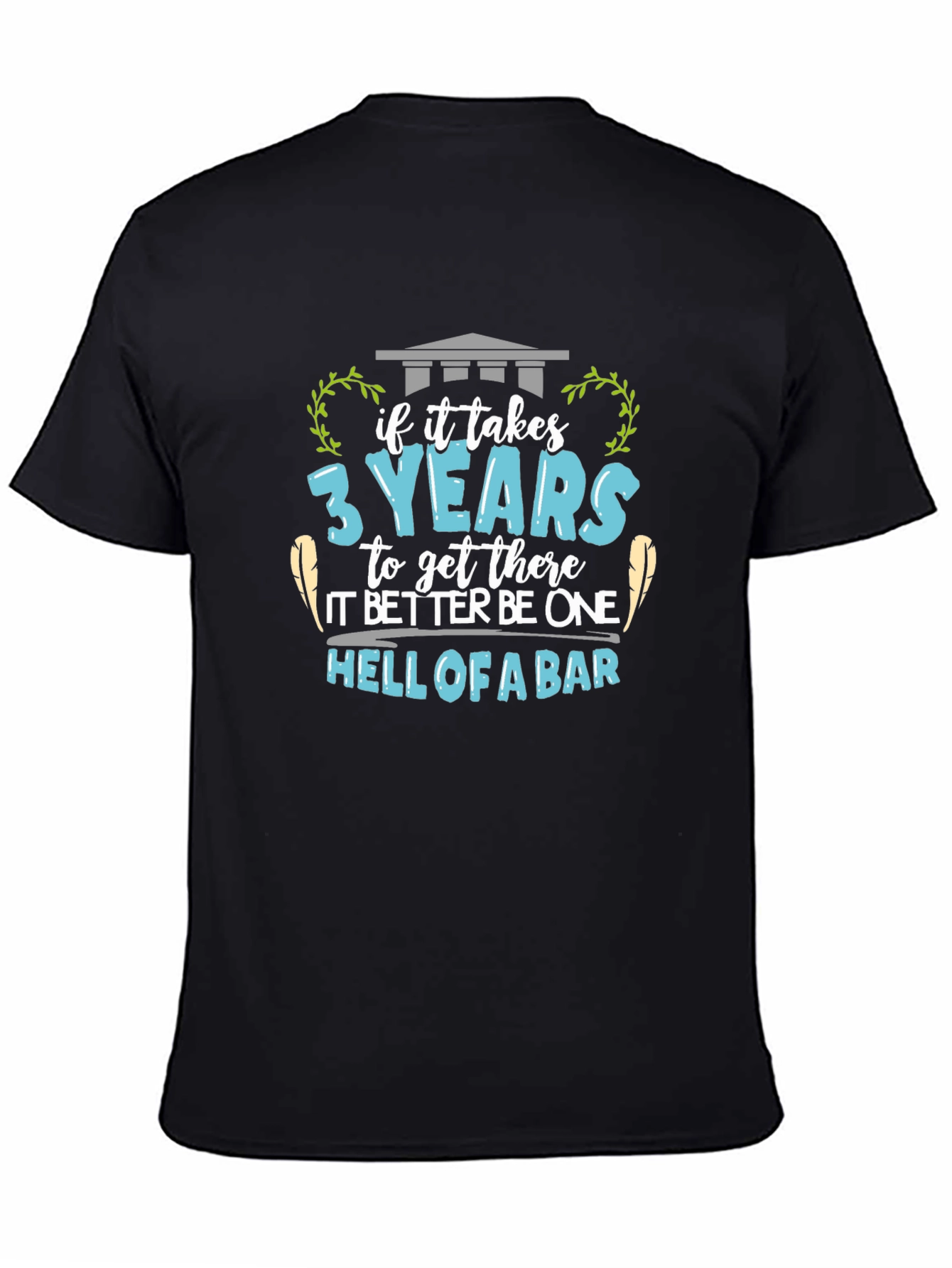 Camiseta Negra 3 Años Bar