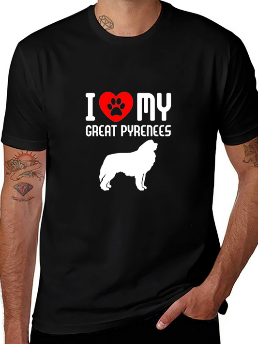 Camiseta Amo Mi Gran Pirineo - Diseño Único