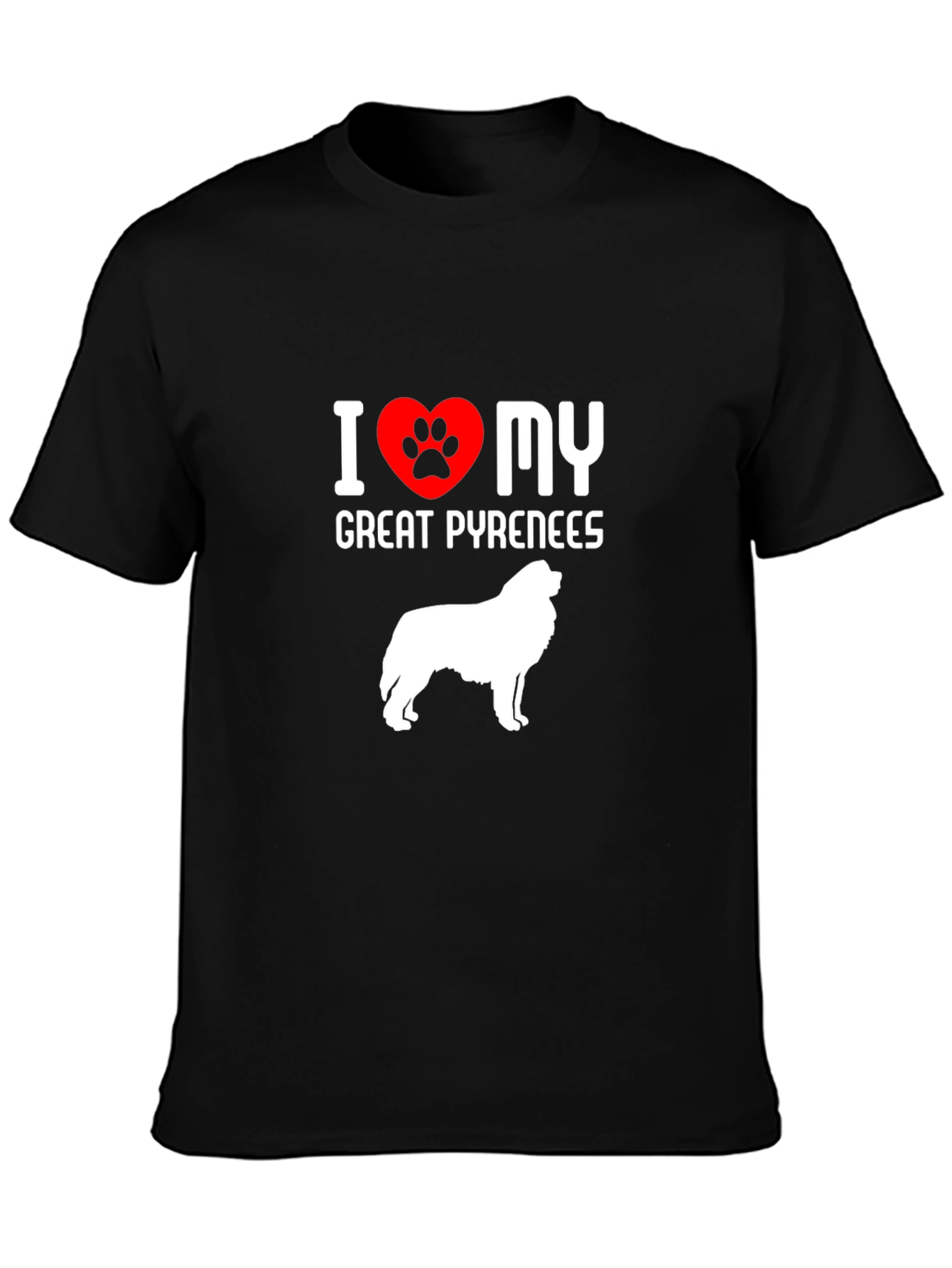 Camiseta Amo Mi Gran Pirineo - Diseño Único