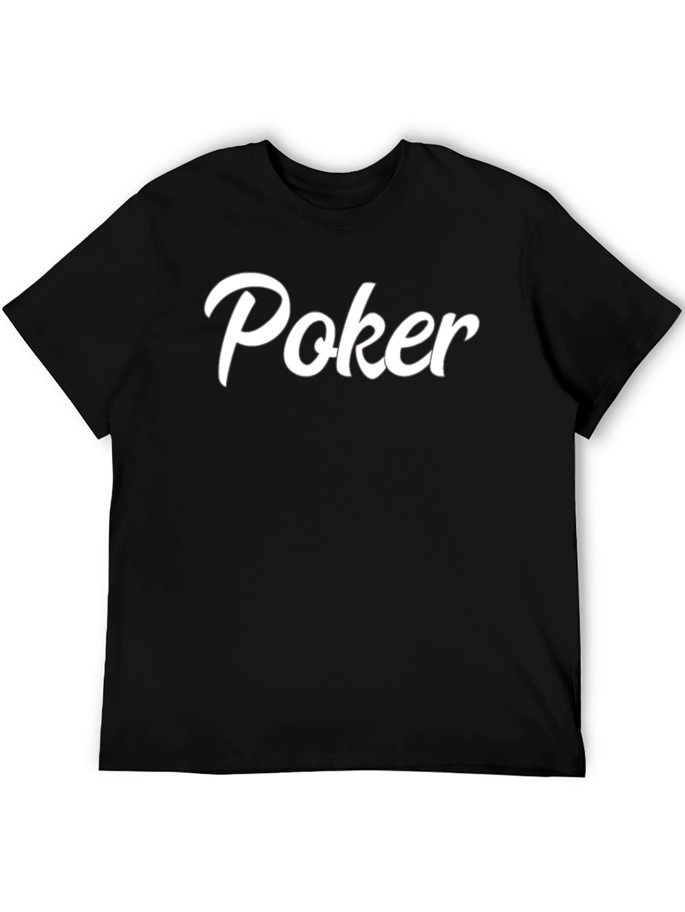 Camiseta Negra Poker Casual y Cómoda