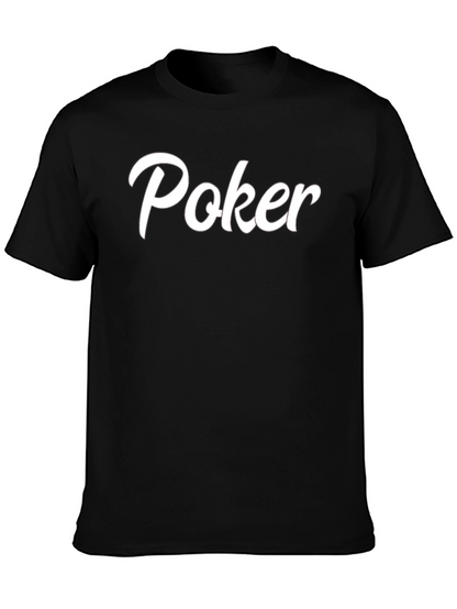 Camiseta Negra Poker Casual y Cómoda