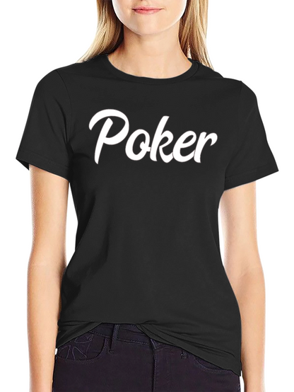 Camiseta Negra Poker Casual y Cómoda