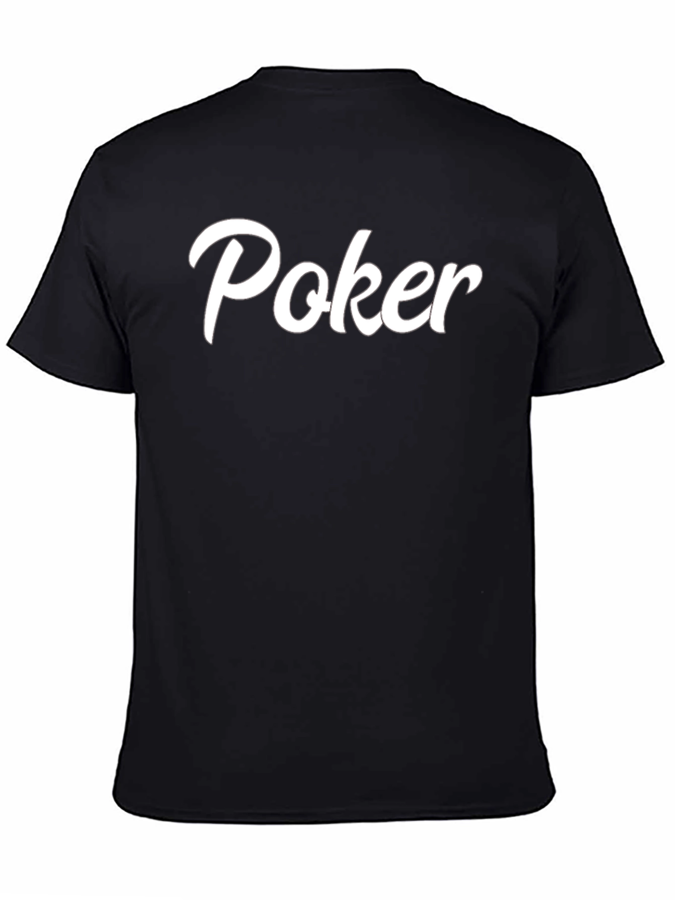 Camiseta Negra Poker Casual y Cómoda