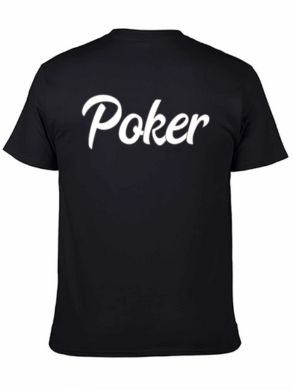 Camiseta Negra Poker Casual y Cómoda