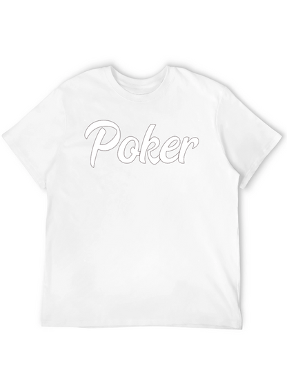 Camiseta Negra Poker Casual y Cómoda