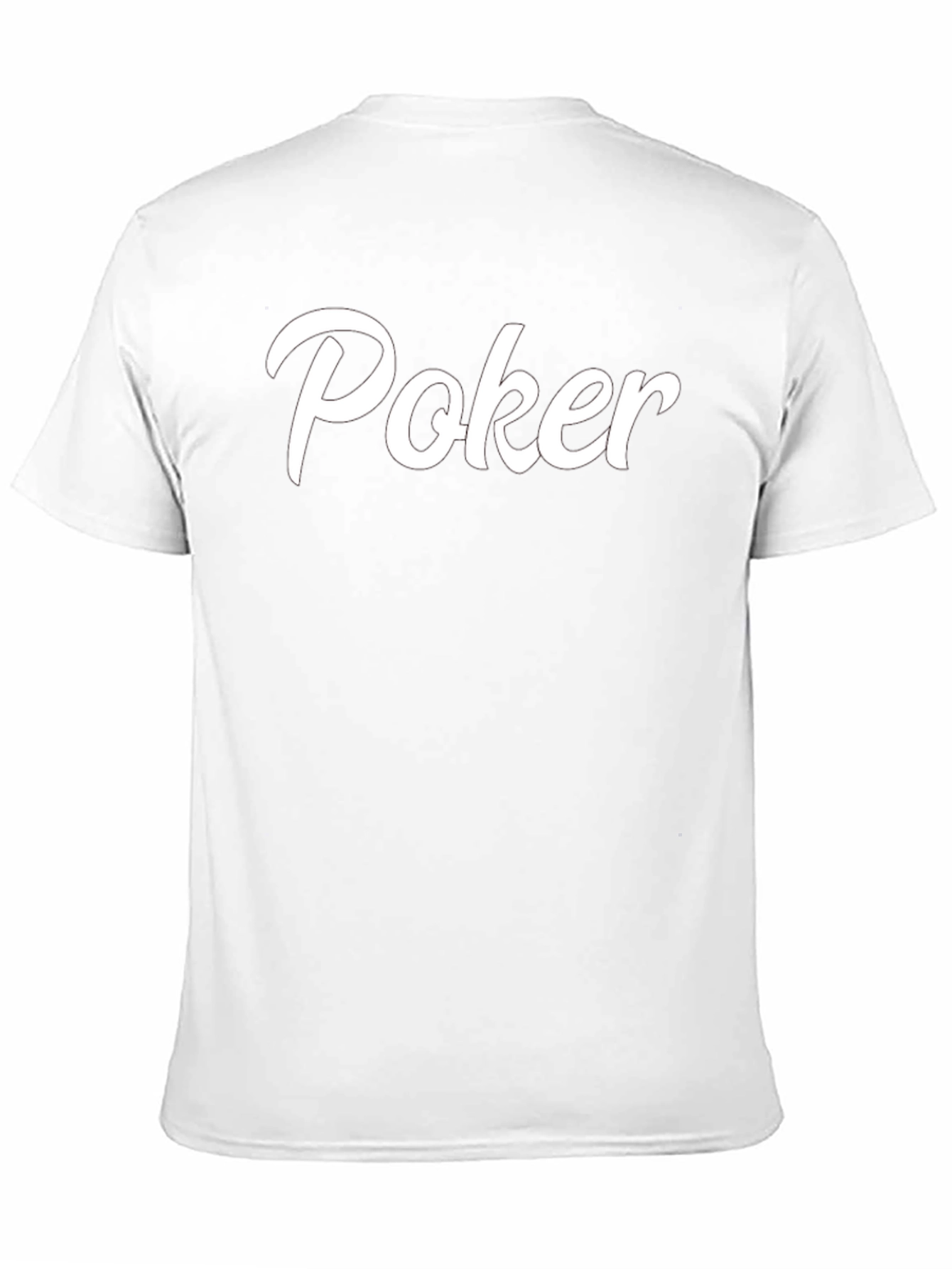 Camiseta Negra Poker Casual y Cómoda