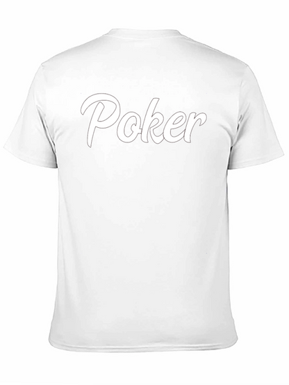 Camiseta Negra Poker Casual y Cómoda