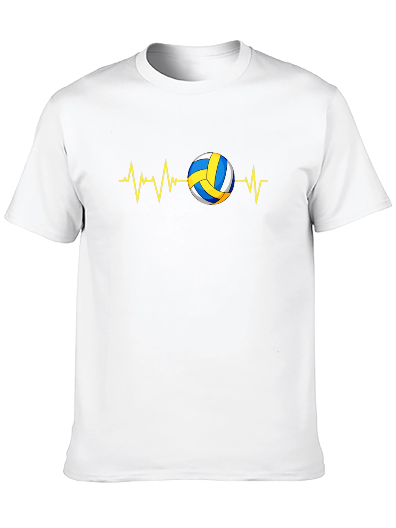 Camiseta Negra con Diseño de Voleibol