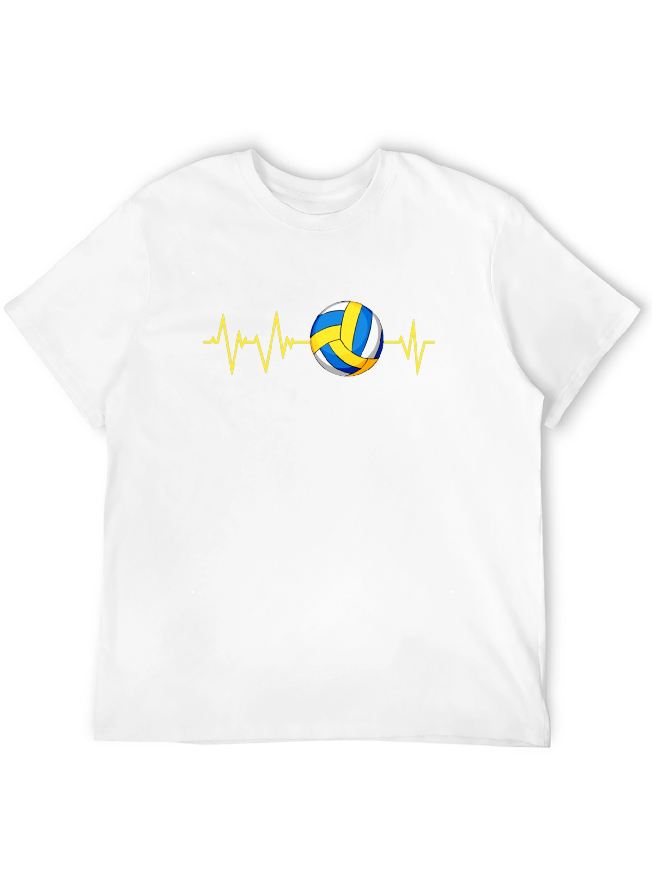 Camiseta Negra con Diseño de Voleibol
