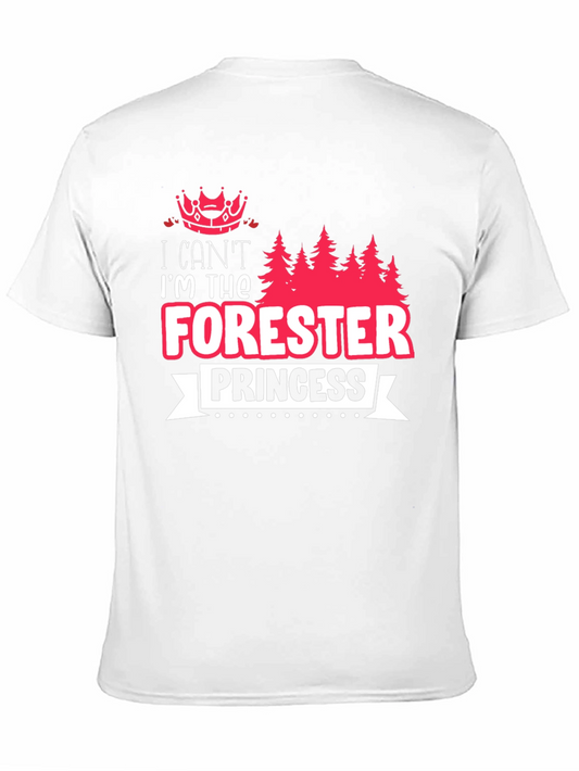Camiseta Negra Forester Princess para Amantes de la Naturaleza