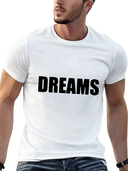 Camiseta Negra Dreams Casual para Hombre