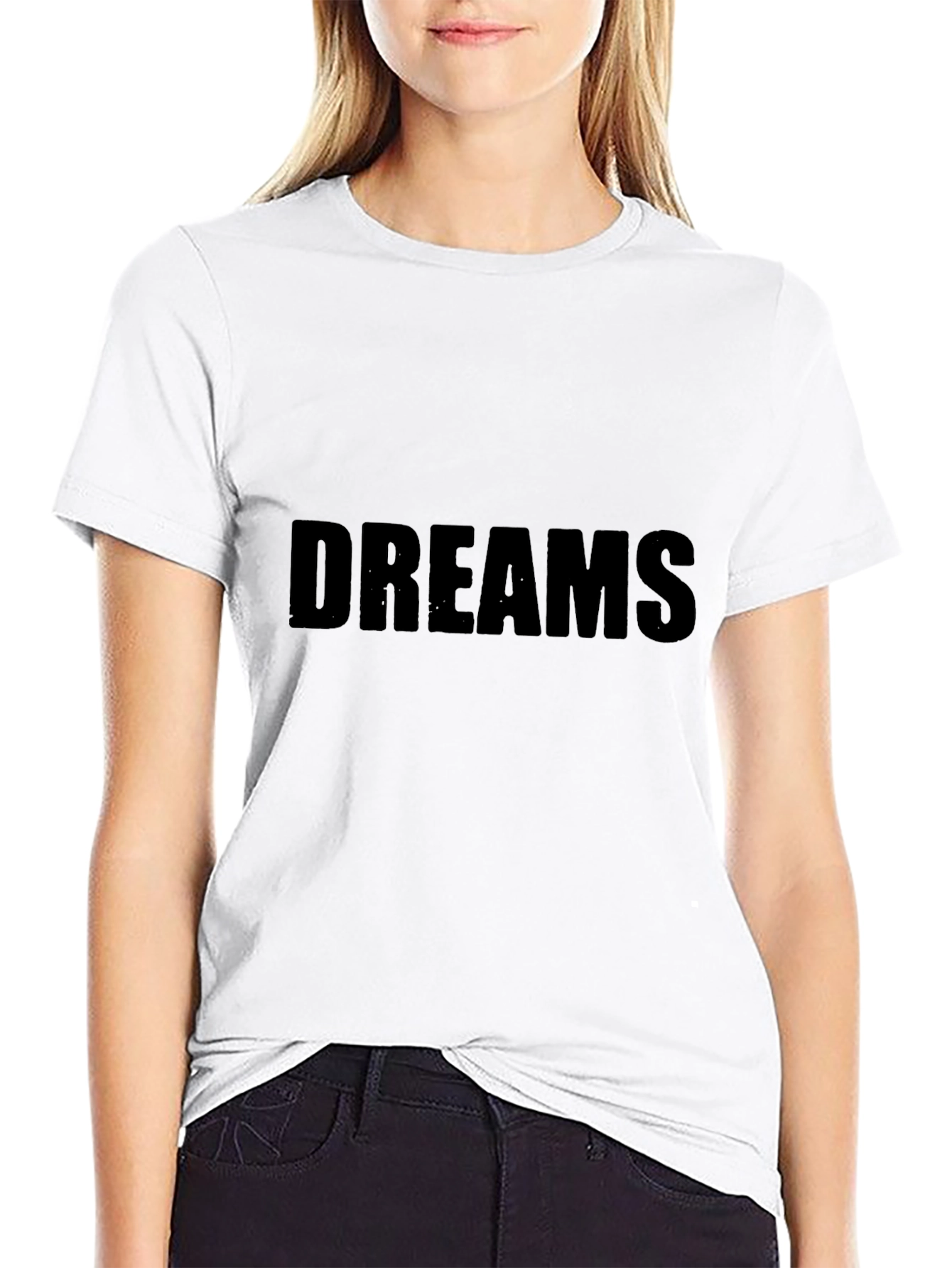 Camiseta Negra Dreams Casual para Hombre