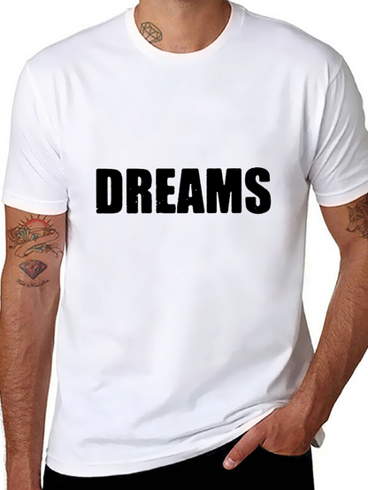 Camiseta Negra Dreams Casual para Hombre