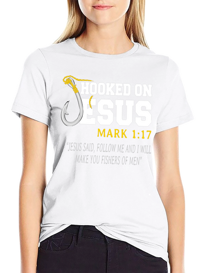 Camiseta Cristiana Enganchado a Jesús