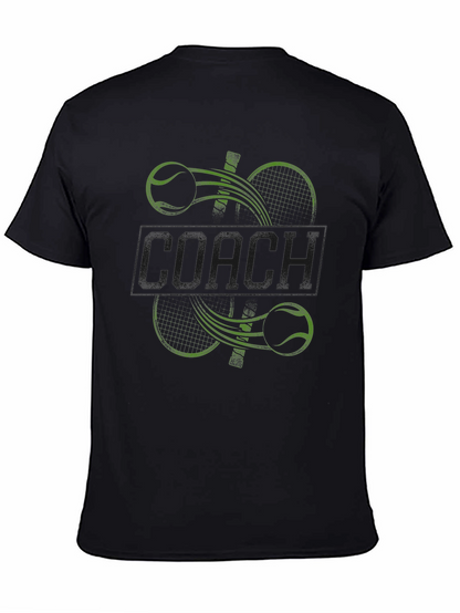 Camiseta Negra de Tenis para Entrenador
