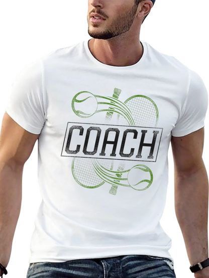 Camiseta Negra de Tenis para Entrenador