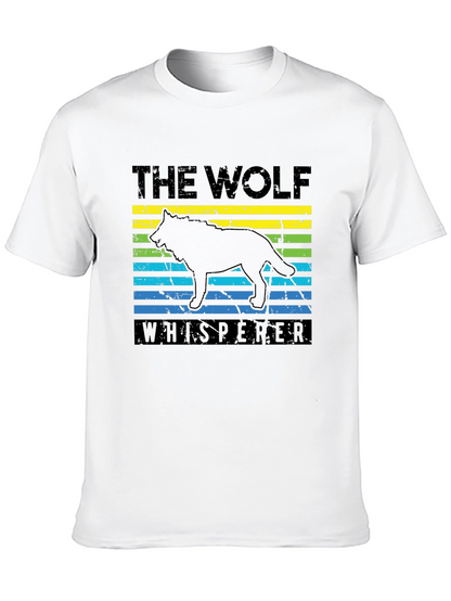 Camiseta Negra El Lobo Susurrador Diseño Gráfico