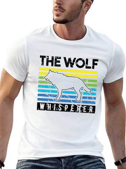 Camiseta Negra El Lobo Susurrador Diseño Gráfico