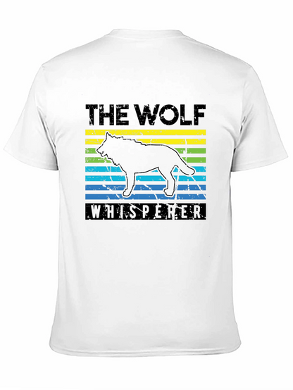 Camiseta Negra El Lobo Susurrador Diseño Gráfico