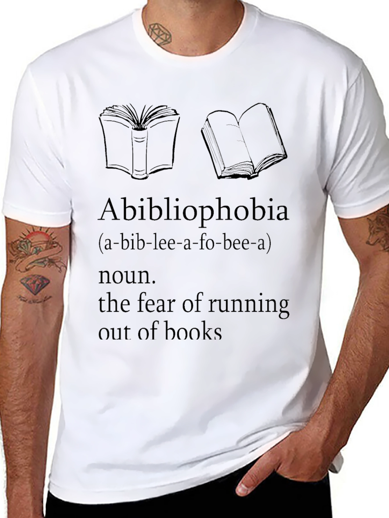 Camiseta Abibliophobia - Miedo a Quedarse Sin Libros