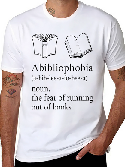Camiseta Abibliophobia - Miedo a Quedarse Sin Libros