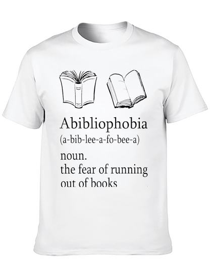 Camiseta Abibliophobia - Miedo a Quedarse Sin Libros