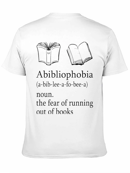 Camiseta Abibliophobia - Miedo a Quedarse Sin Libros