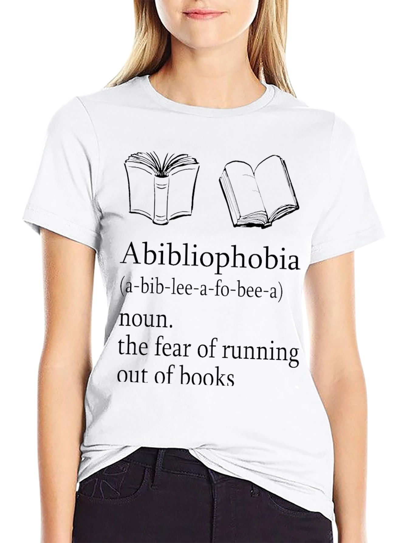 Camiseta Abibliophobia - Miedo a Quedarse Sin Libros